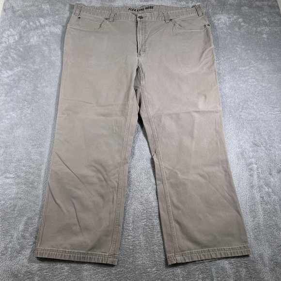 Duluth Pack Other - Duluth Trading Flex Fire Hose Pants Mens 46x30 (Fits 42x27) Khaki Straight Leg